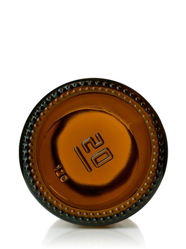 120 cc amber glass pill packer bottle with 38-400 neck finish