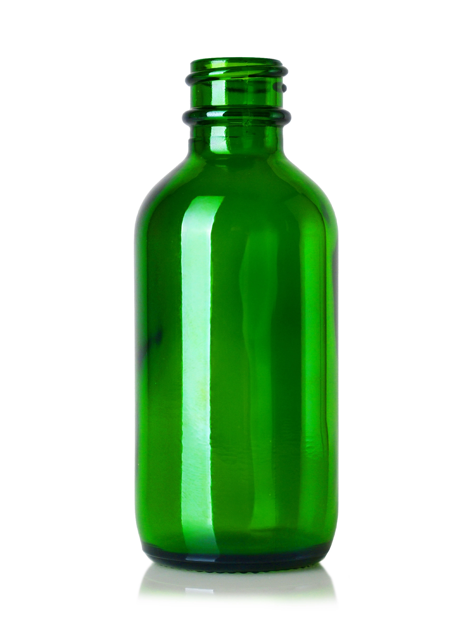 2 oz Green Glass Boston Round Bottle – G470GN