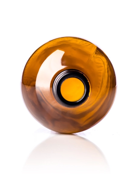 16 oz Amber Glass Boston Round Bottle – G733AM