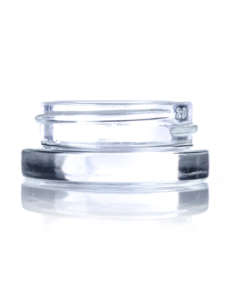 7 ml Clear Glass Low-Profile Jar – G809CL