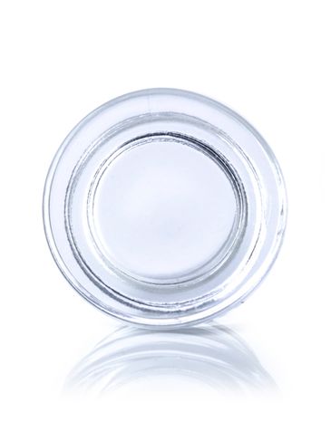 7 mL clear glass low-profile jar with 38-400 neck finish