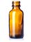 1 oz amber glass boston round bottle with 20-400 neck finish