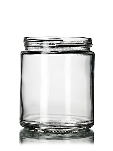 9 oz Clear Glass Straight-Sided Round Jar – G842CL