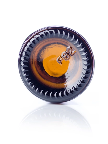 .5 oz Amber Glass Boston Round Bottle – G845AM
