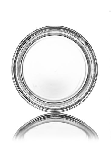 4 oz clear glass straight-sided round jar with 58-400 neck finish