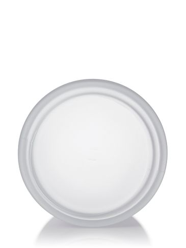 4 oz clear frosted glass straight-sided round jar with 58-400 neck finish