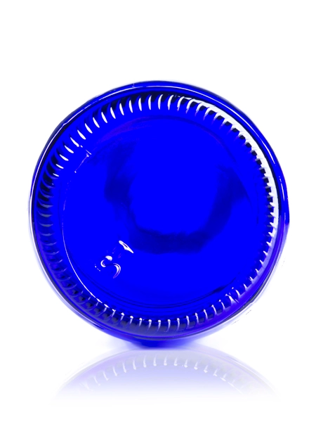 4 oz Cobalt Blue Glass Boston Round Bottle – G856BL