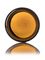 2 oz amber glass straight-sided round jar with 53-400 neck finish