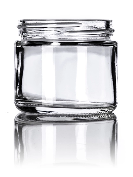 2 oz Clear Glass Straight-Sided Round Jar – G864CL