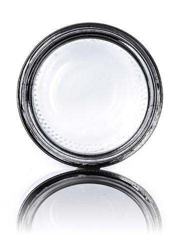 2 oz clear glass straight-sided round jar with 53-400 neck finish