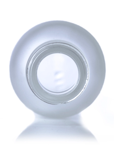 1 oz Clear Frosted Glass Boston Round Bottle – G868CLF