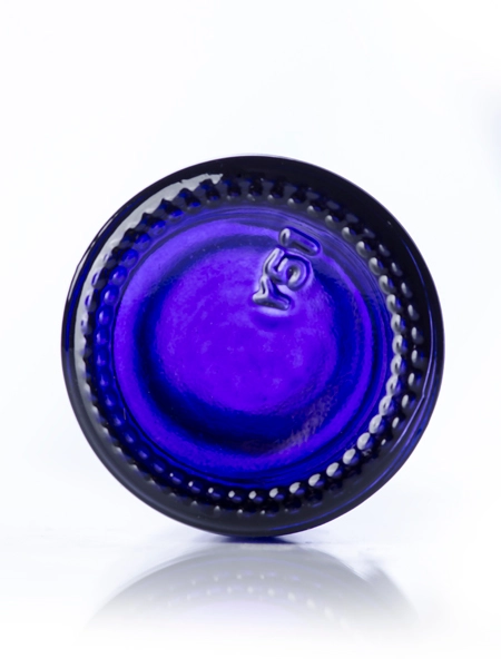 1 oz Purple-Shaded Clear Glass Boston Round Bottle – G868PU