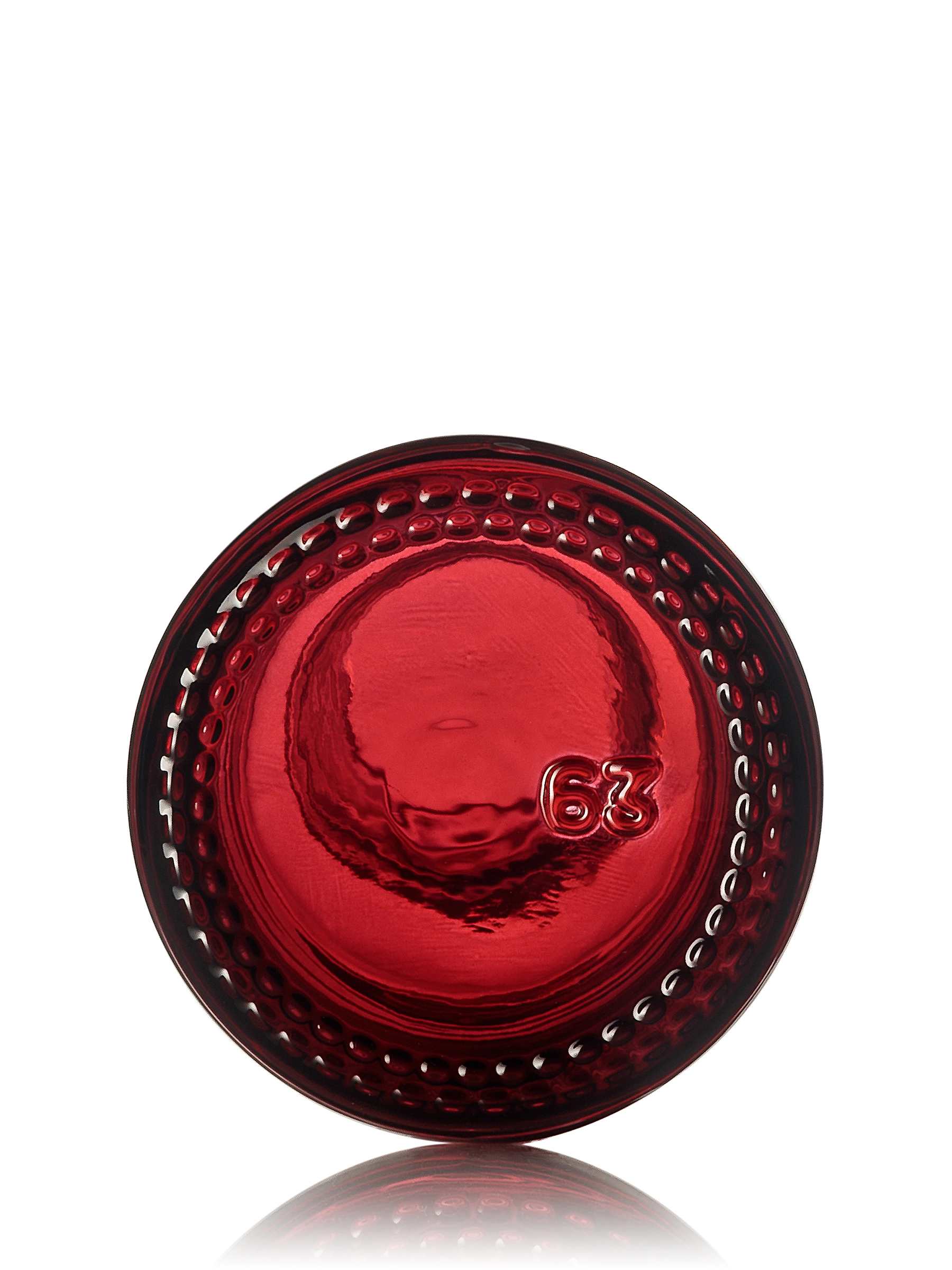 1 oz Red-Shaded Clear Glass Boston Round Bottle – G868RD