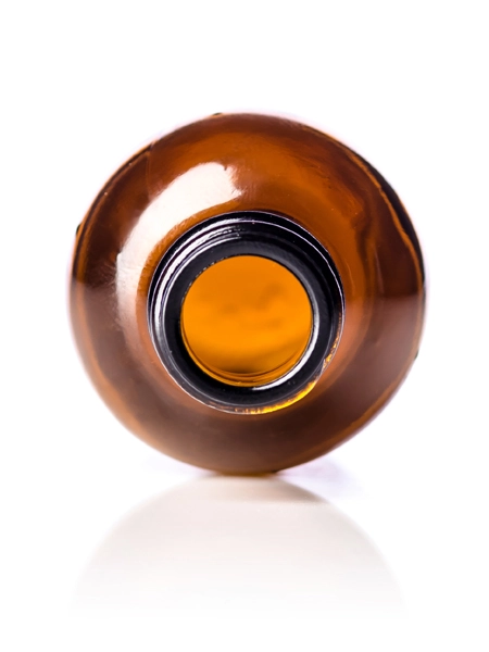 2 oz Amber Glass Boston Round Bottle – G873AM