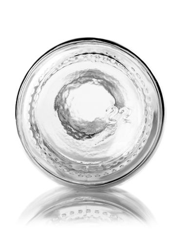 2 oz clear glass boston round bottle with 20-400 neck finish