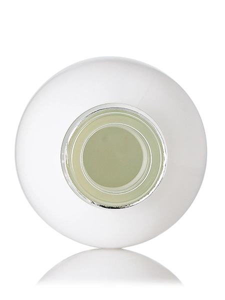 2 oz Glossy White-Colored Clear Glass Boston Round Bottle – G873WHS