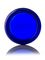 1 oz cobalt blue glass straight-sided round jar with 43-400 neck finish