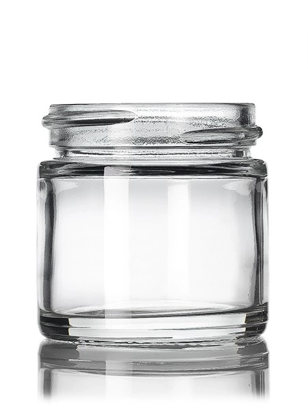 1 oz Clear Glass Straight-Sided Round Jar – G874CL