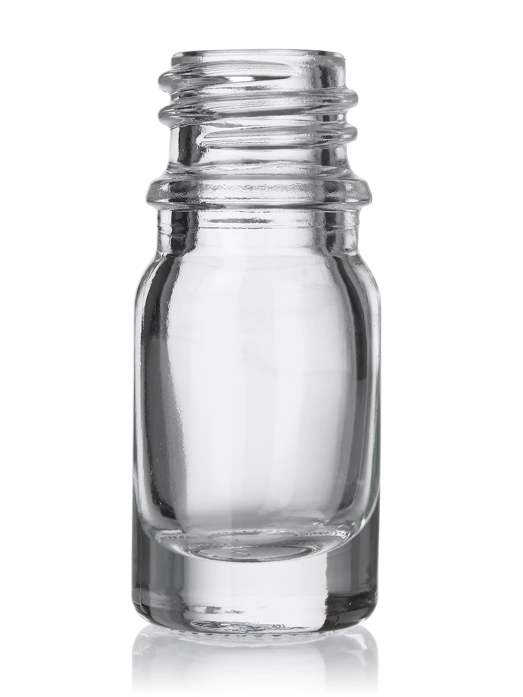 5 ml Clear Glass Boston Round Euro Dropper Bottle – G880CL