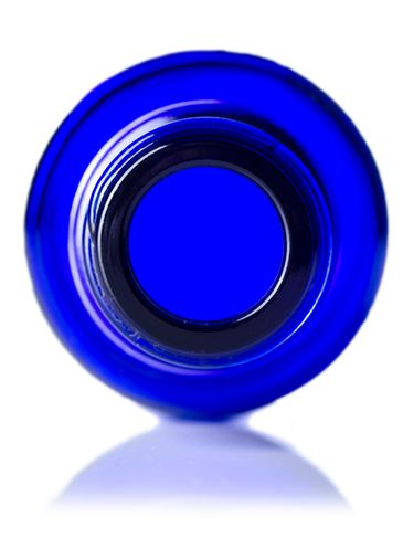 15 mL cobalt blue glass boston round euro dropper bottle with 18-DIN neck finish