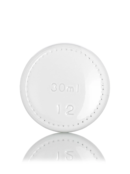 30 ml Glossy White-Colored Clear Glass Boston Round Euro Dropper Bottle – G885WHS