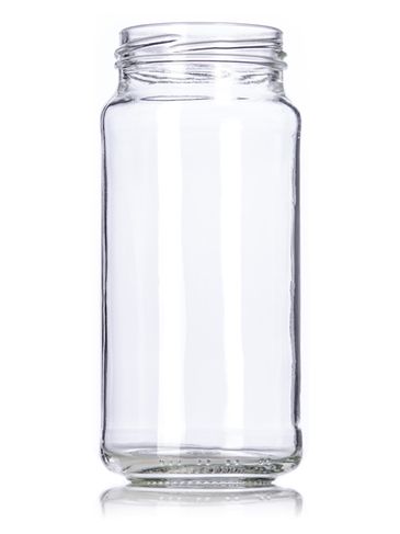 16 oz clear glass paragon jar with 63TW neck finish