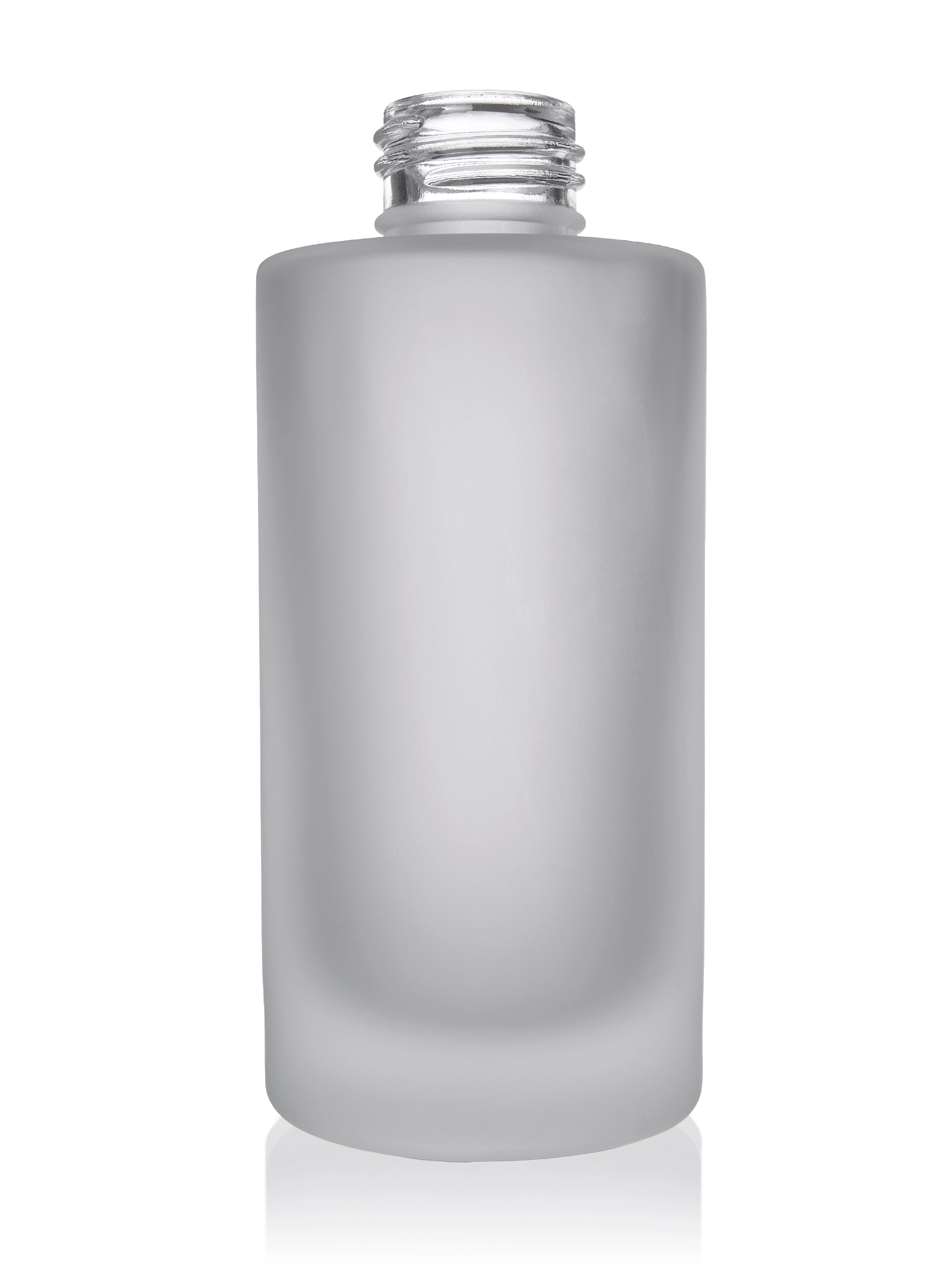 100 ml Clear Frosted Glass Cylinder Round Bottle – G952CLF