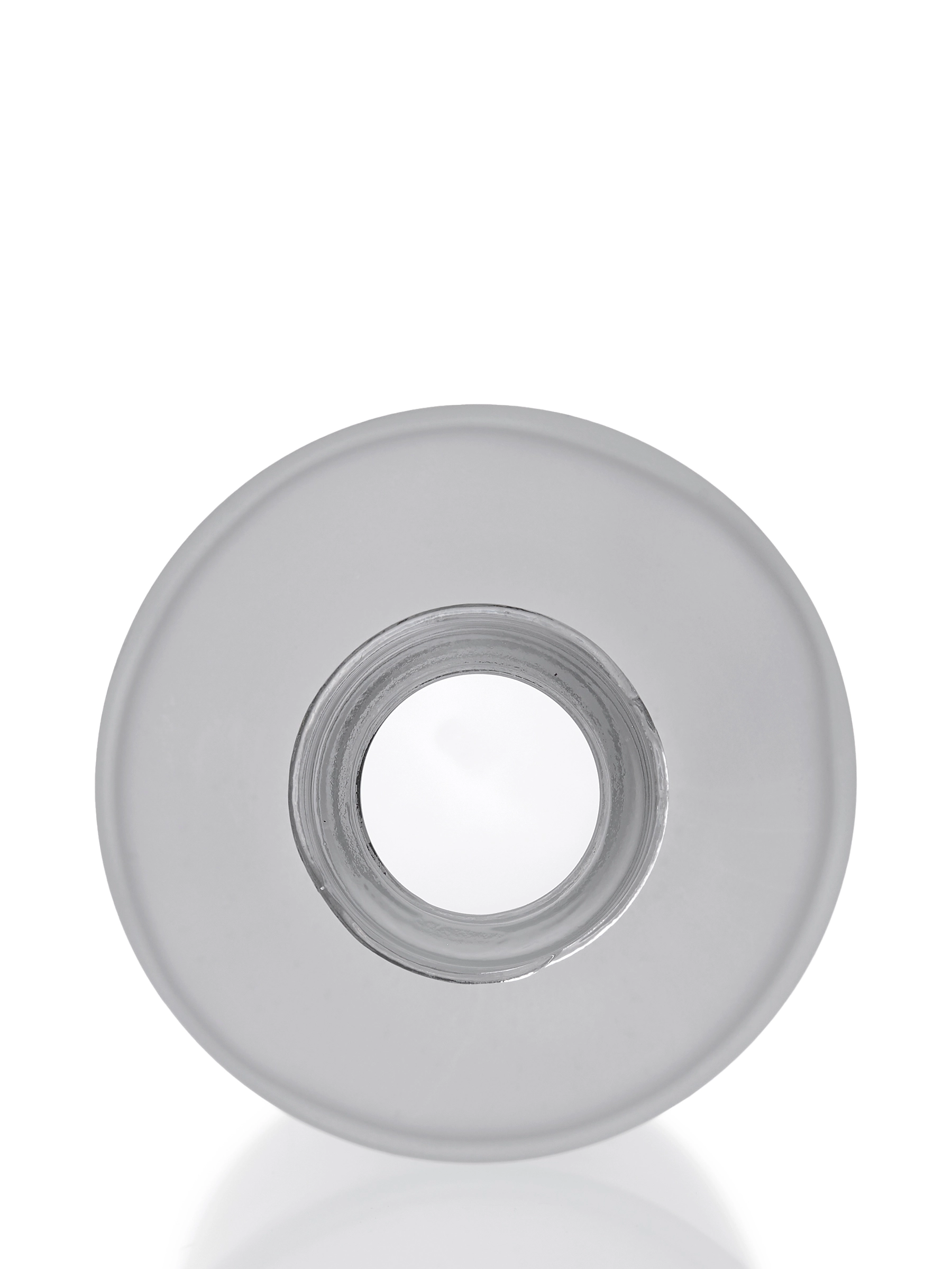 100 ml Clear Frosted Glass Cylinder Round Bottle – G952CLF