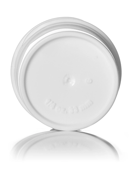 1/4 oz White PP Plastic Single Wall Jar – J002