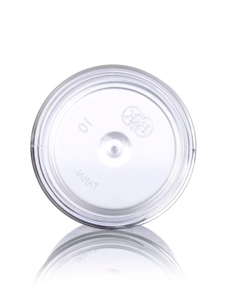 1/4 oz Clear PS Plastic Single Wall Jar – J003T