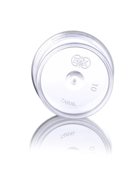 1/4 oz Clear PS Plastic Single Wall Jar – J003T