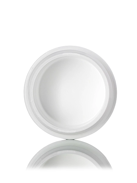 1/4 oz White PP Plastic Double Wall Straight Base Jar – J006