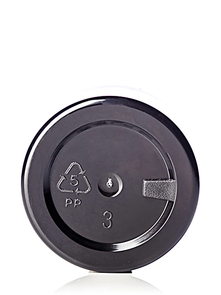 1/4 oz Black PP Plastic Double Wall Straight Base Jar – J006CB
