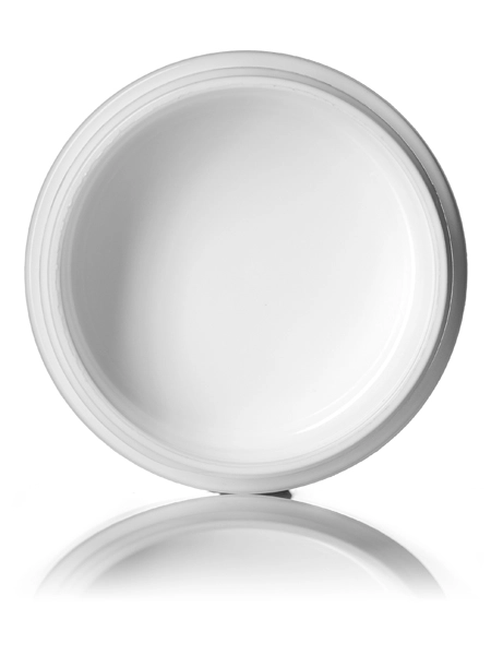 1/2 oz White Pp/ps Plastic Double Wall Straight Base Jar – J007