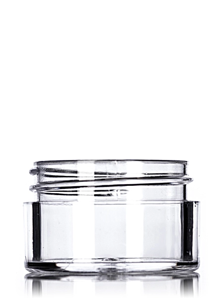 1/2 oz Clear PS Plastic Thick Wall Jar – J007B