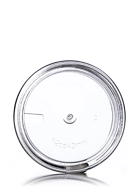 1/2 oz Clear PS Plastic Thick Wall Jar – J007B