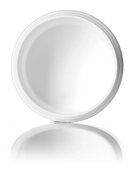 1 oz White Pp/ps Plastic Double Wall Straight Base Jar – J008