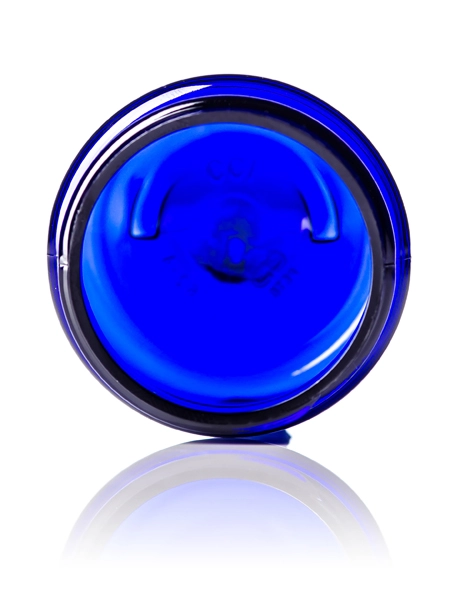 1 oz Cobalt Blue PET Plastic Single Wall Jar – J008B