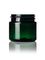 1 oz green PET plastic single wall jar with 38-400 neck finish