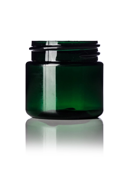 1 oz Green PET Plastic Single Wall Jar – J008GR