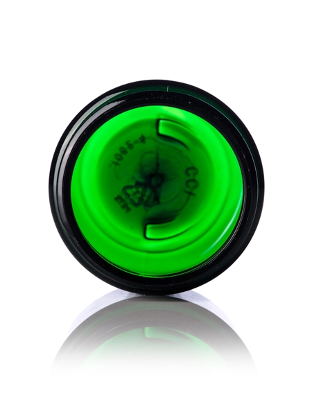 1 oz Green PET Plastic Single Wall Jar – J008GR