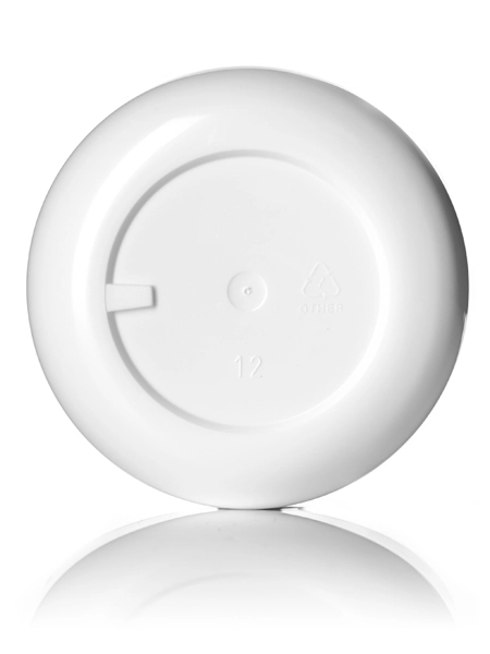 4 oz White Pp/ps Plastic Double Wall Round Base Jar – J014W