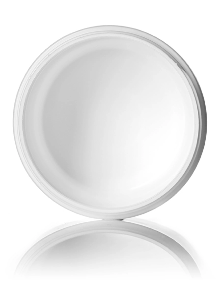 4 oz White PP Plastic Double Wall Straight Base Jar – J016