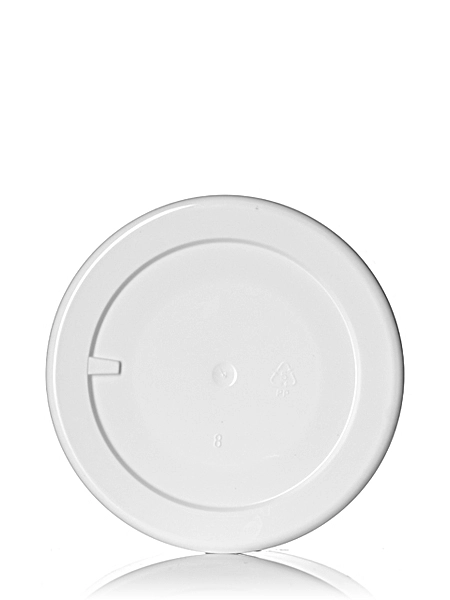 8 oz White PP Plastic Double Wall Straight Base Jar – J017