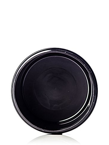 8 oz black PP plastic double wall round base jar with 89-400 neck finish