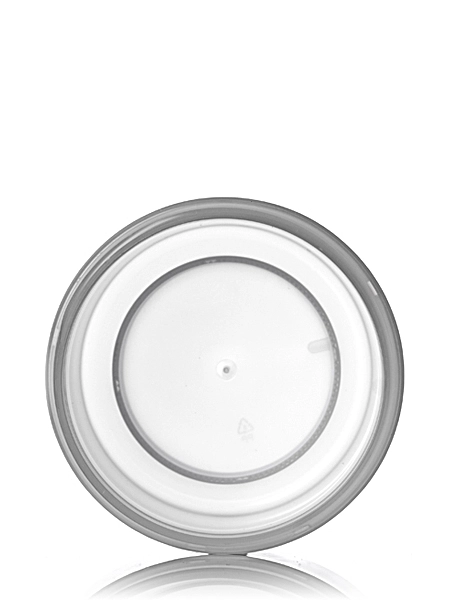 8 oz Natural-Colored PP Plastic Double Wall Straight Base Jar – J017N