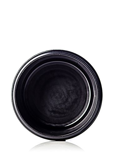 8 oz black PP plastic double wall round base jar with 83-400 neck finish