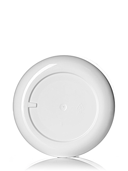 8 oz White PP Plastic Double Wall Round Base Jar – J019PP