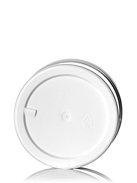 4 oz White PP Plastic Single Wall Jar – J020L