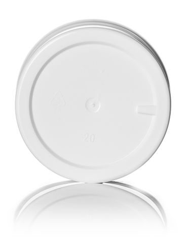 6 oz white PP plastic single wall jar with 70-400 neck finish